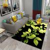 Green Leaves Carpet Natural Landscape Rug Soft Rectangle Area Rugs for Bedroom Living Room Decor Yoga Mat Door Mat