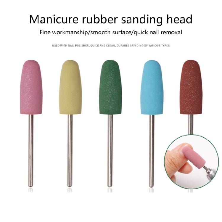 5pcs Nail Grooming Silicone Tips Nail Drill Bit Provide Comprehensive Care For Professional And Personal Manicures