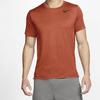 Nike T Shirts Men's Orange Crew Neck Moderate Straight Fit CJ4612-895