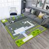 1pcs Kids Play Area Rugs Living Room Airport Landing Strips Top View Airplane Arrival 3D Rug Kids' Bedroom Playroom Decor