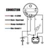 Fuel Level Gauge 0-90 Ohm for Car and Boat, Digital Tank Gauge with LED Display