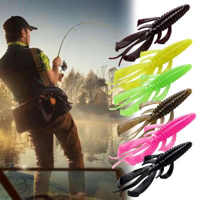 Nástraha na lov krevet s dvojitými hřbetními ocásky, realistický vzhled, jasná barva, přenosná měkká nástraha, umělá nástraha na krevety