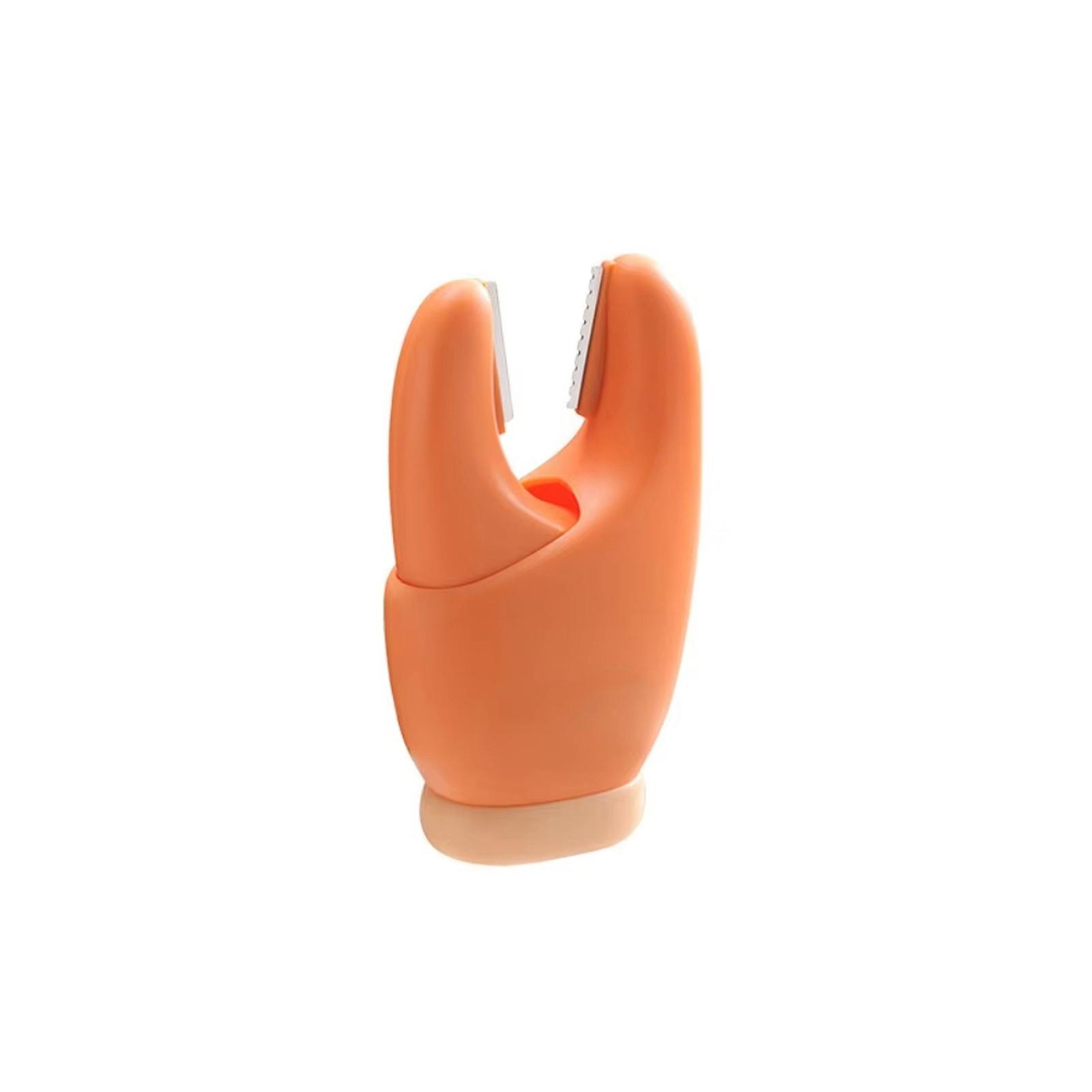 

2-in-1 Garlic Peeler and Ginger Scraper Tool with Magnetic Claw Design for Easy Shelling and Peeling Kitchen Gadget one size помаранчевий
