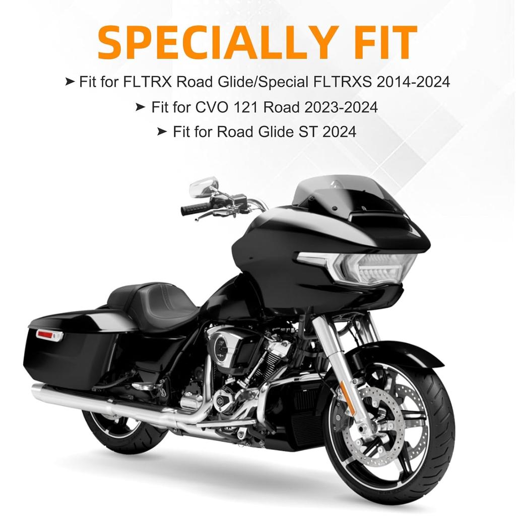 JERBOR Titanium Windshield Screws for Street Glide, Performance Windscreen Bolts Fit for 2024 Road Glide/ST, 121 CVO Road Glide, for Harley Touring