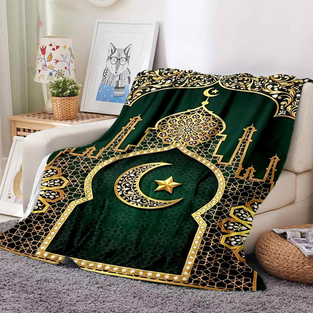 Mosque Art Flannel Blanket Throw Blanket Soft Warm Sofa Bed Camping home Decor Unique Christmas Gift C9261690