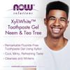 Now Foods Solutions, XyliWhite, Toothpaste (Gel Type), Neem & Tea Tree, Mint, 6.4 Oz (181 G)