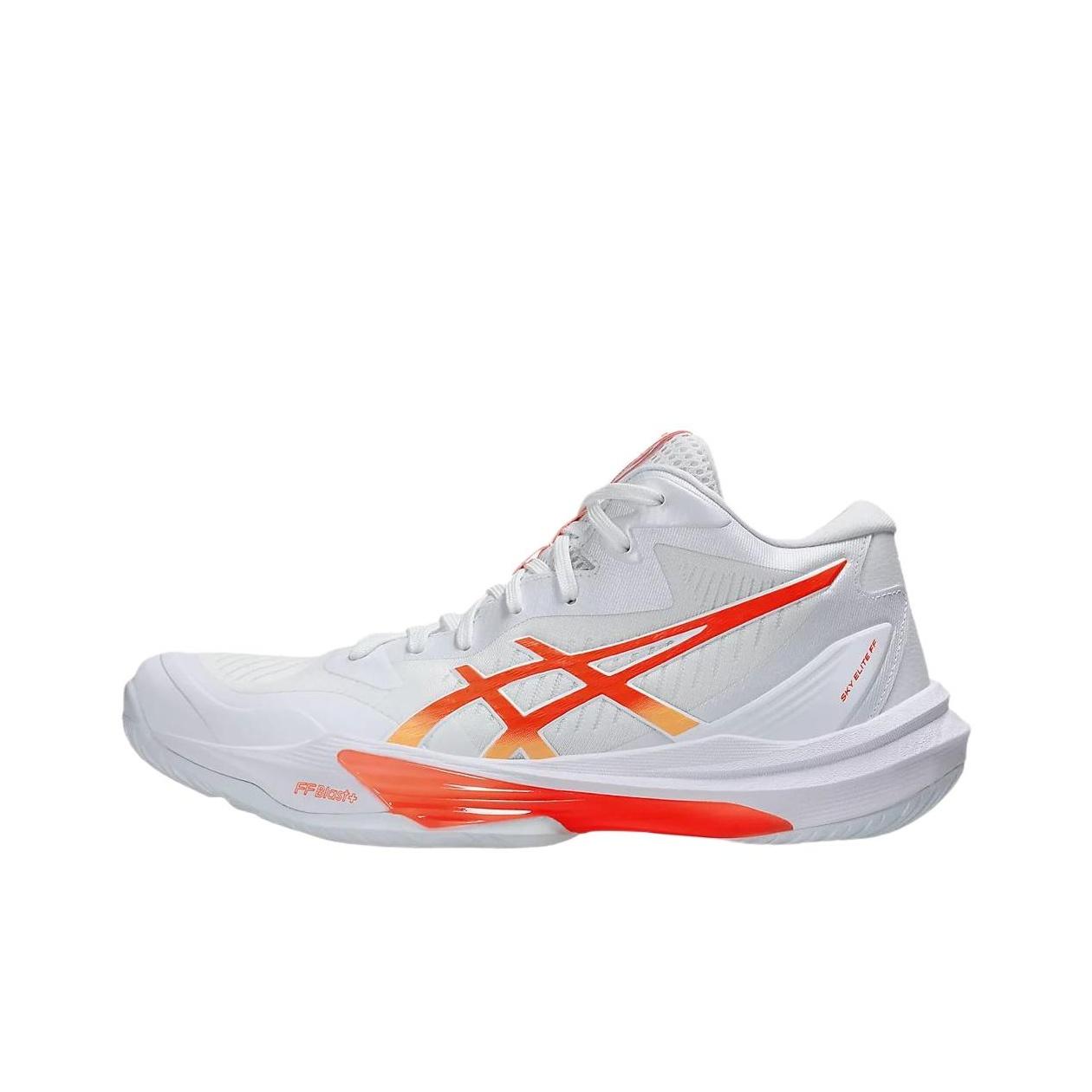 ASICS SKY ELITE FF MT 3 Women Volleyball Shoes White Red 1052A076-104 39