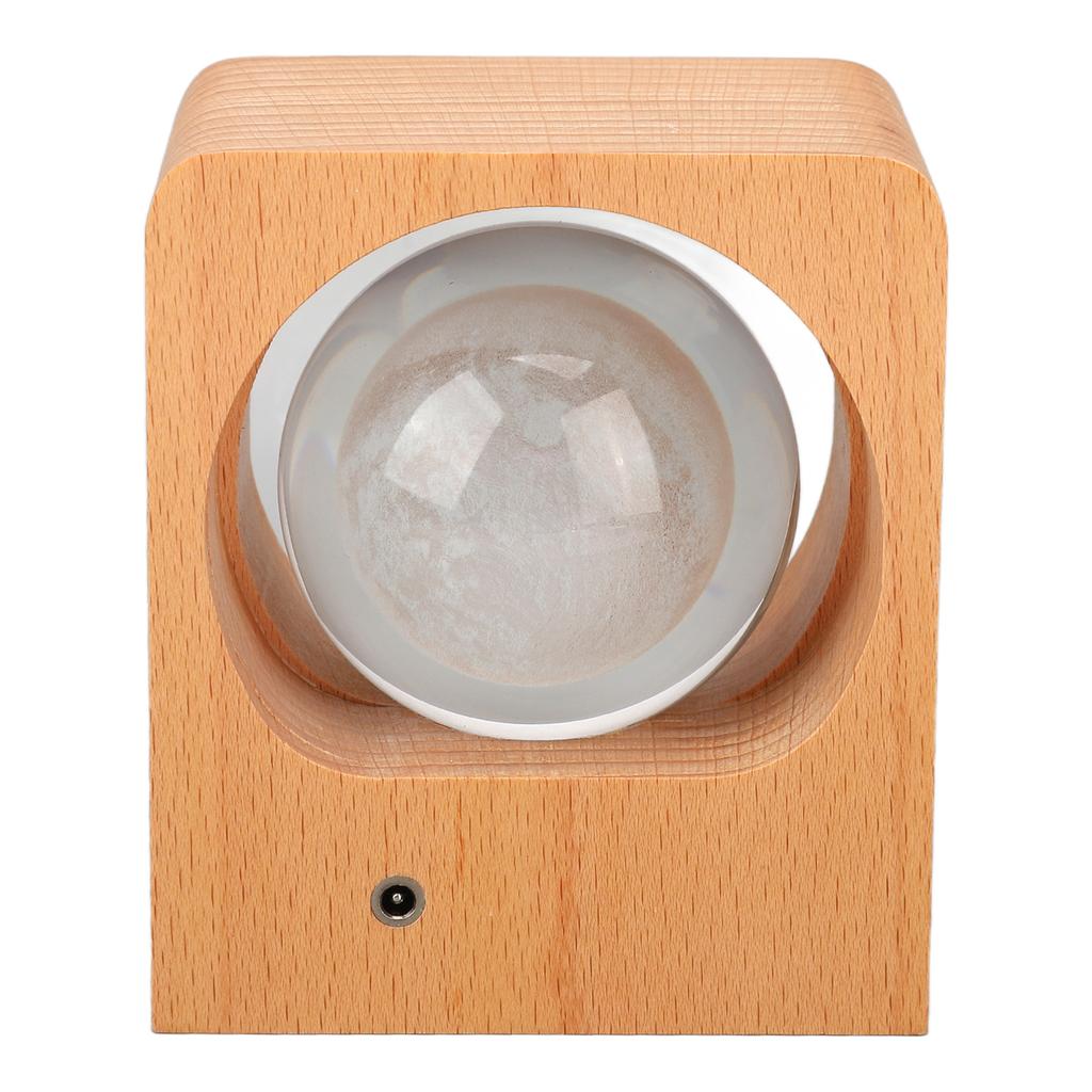 Crystal Ball Night Light with Beech Shelf Pattern Lettering Vintage Decoration Glass Ball Night Lamp for Home