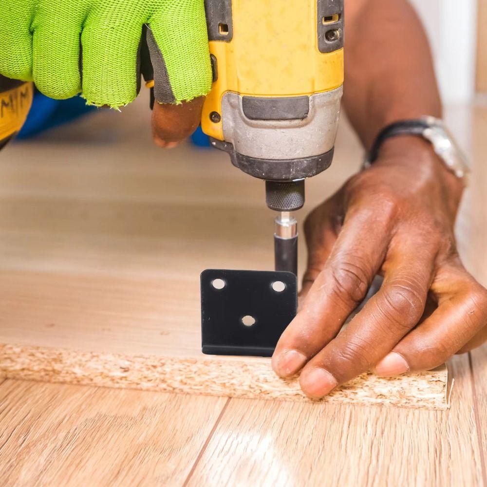 Stainless Steel Corner Bracket Heavy Duty Corner Brace Metal Right Angle Brace  Wood Bedframe