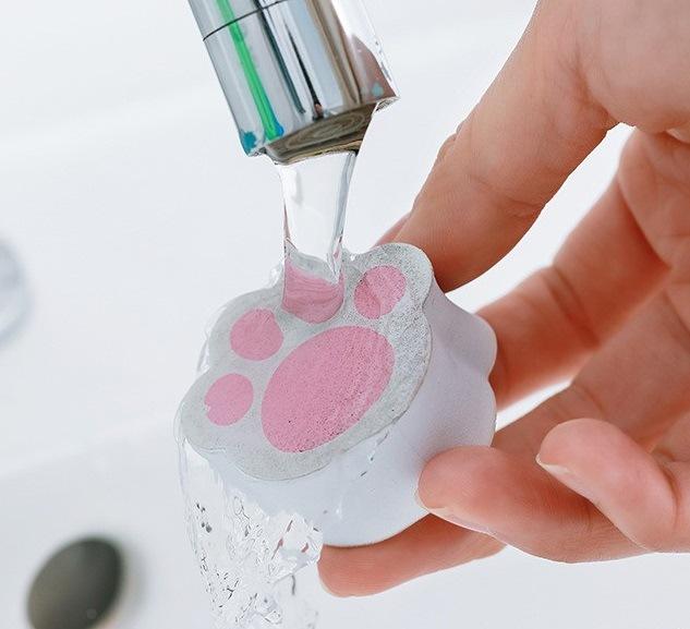 

Протирание зеркального стекла, кошачий коготь, милая щетка для чистки стекла, волшебная губка для удаления клея, очиститель для кухни, ванной комнаты розовый