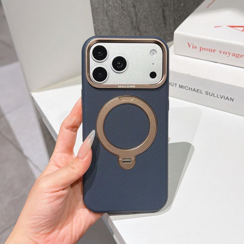 Applicable To iPhone17ProMax Swivel Bracket, Mobile Phone Case, Magnetic Suction Apple 16 CoE Shield, Metal Lens Case.