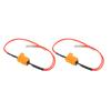 2 Pcs Error Free Load Resistor LED Light Bulbs Wiring Adapters for Daytime Running Fog Light