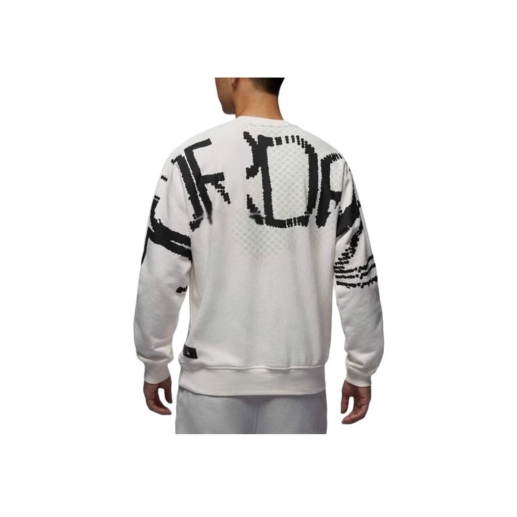 Jordan AS M J FLT GFX Felpa Girocollo Edizione Limitata Anno del Serpente Felpa Comoda a Maniche Lunghe Uomo sweatshirt Bianco HQ8826133