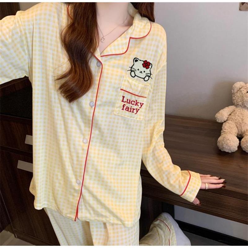 Women's Pajamas Set Pajamas 2-piece Set Airy Soft Casual Printed Pajamas