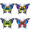 Metal Butterfly Wall Art Decor for Garden Yard Patio, Large Iron Whimsical Hanging Sculpture, Outdoor Fence Farmhouse Backyard Accents