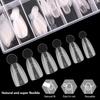 140Pcs Extension Reusable Matte Surface French Nail Dual Forms With Inner French Line 14 Sizes Full Cover Dual Nail Molds Quick
