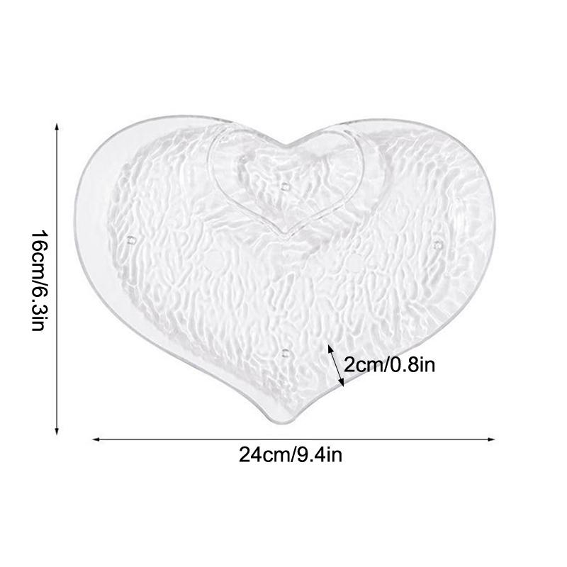 Herzform Plastik Knödelplatte mit Essigschälchen Essigschälchen Sushi Frühstück Trockenfrüchte Snack Muschel Knochenspuckschale