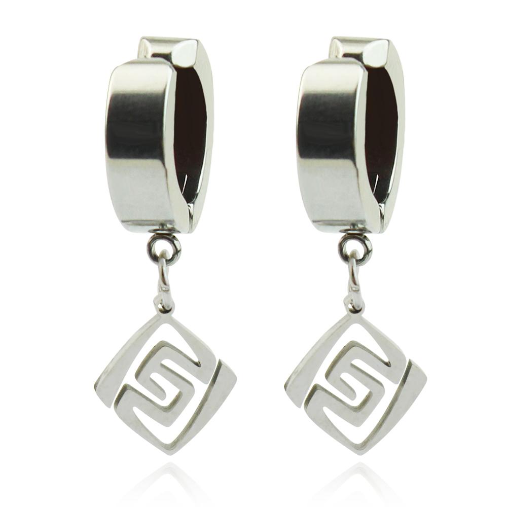 Fashion Game Genshin Impact The Dottore Doctor Ear Clip Blue Drop Earrings for Women Man Earclip Jewelry