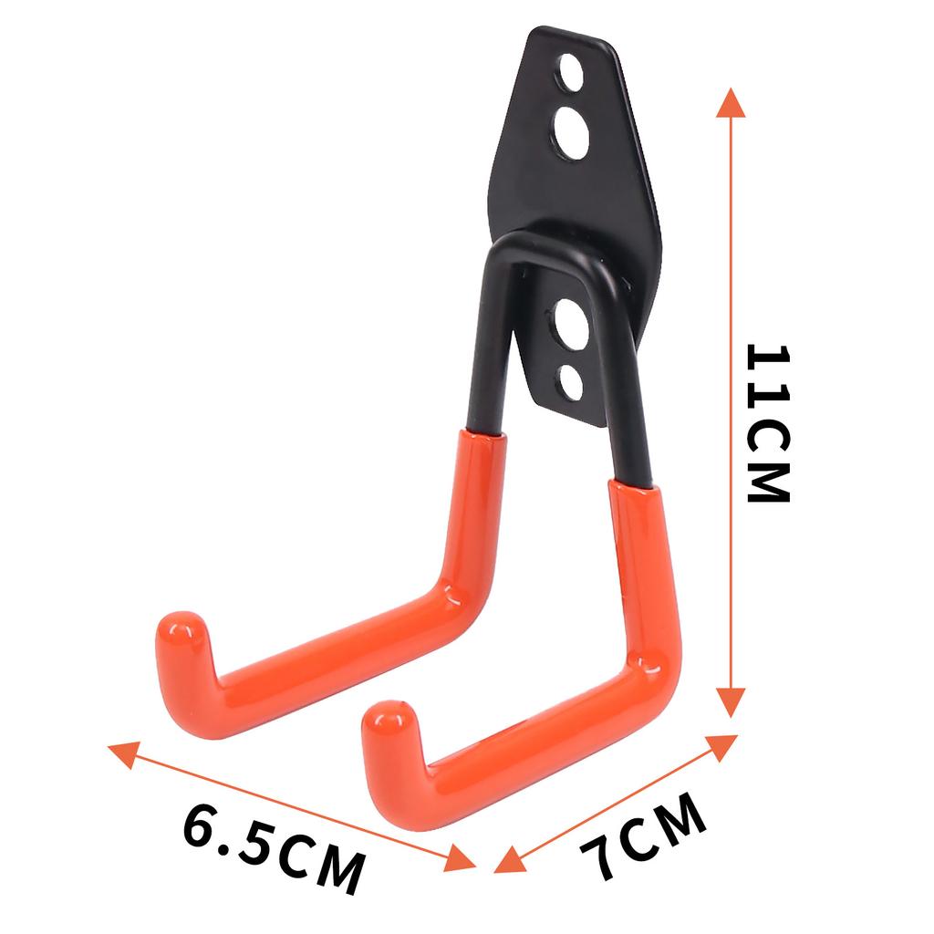 1PC Bicycle Garage Heavy Storage Hook Hardware Wall Mount Anti-slip Hanger Hook Strong Load-Bearing Square Metal Hook GardenTool