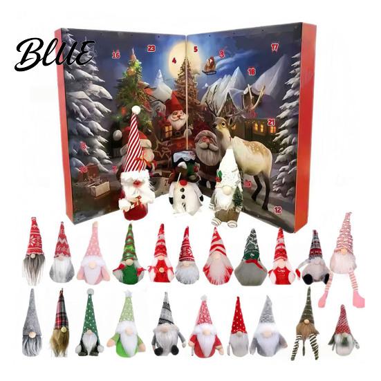 Festive Gnome Gift Countdown Box Calendar 2025 Gnomes Advent Set Christmas 24 Days with Figures