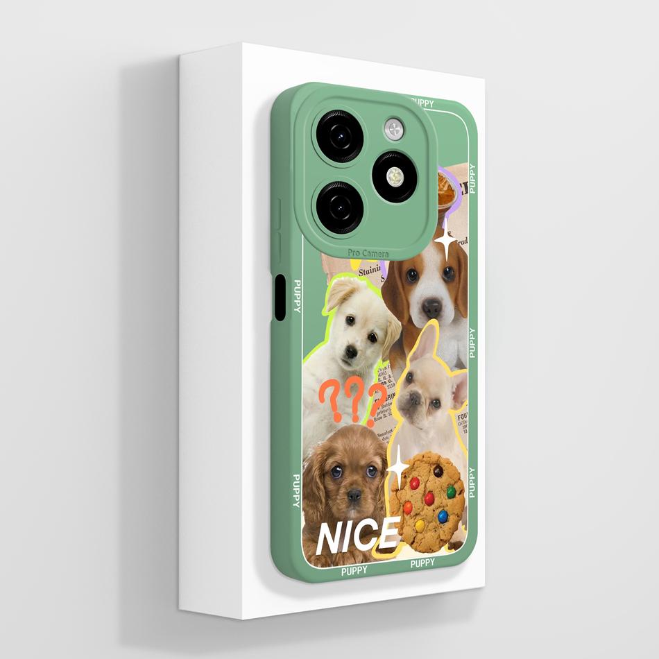 For Tecno Spark 20 Pro Plus 20C Case Creative Cartoon Cover For Spark20 Pro 4G 5G Soft Liquid Silicone Anti Drop Phone Protector