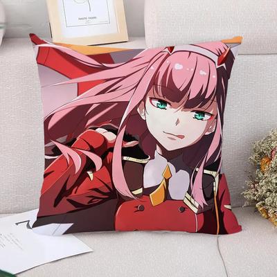 Pillow Cases Decorative Cushions Cover for Sofa Darling In the FranXX Pillowcase Cushion Covers Car Decoration Pillowcases X