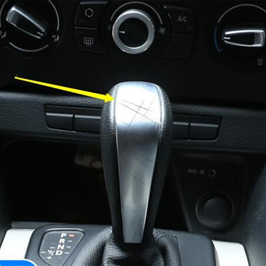 Carbon Fiber Look Gear Shift Knob Head Cover Fit For Bmw 3 Series E90 E91 E92 E93