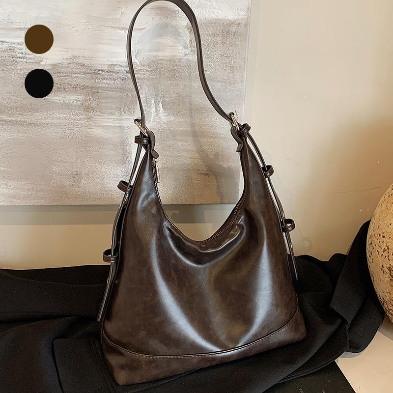 Women's bag, bucket bag, handbag, women's high-end messenger bag, women's commuter women's shoulder bag, messenger soft leather