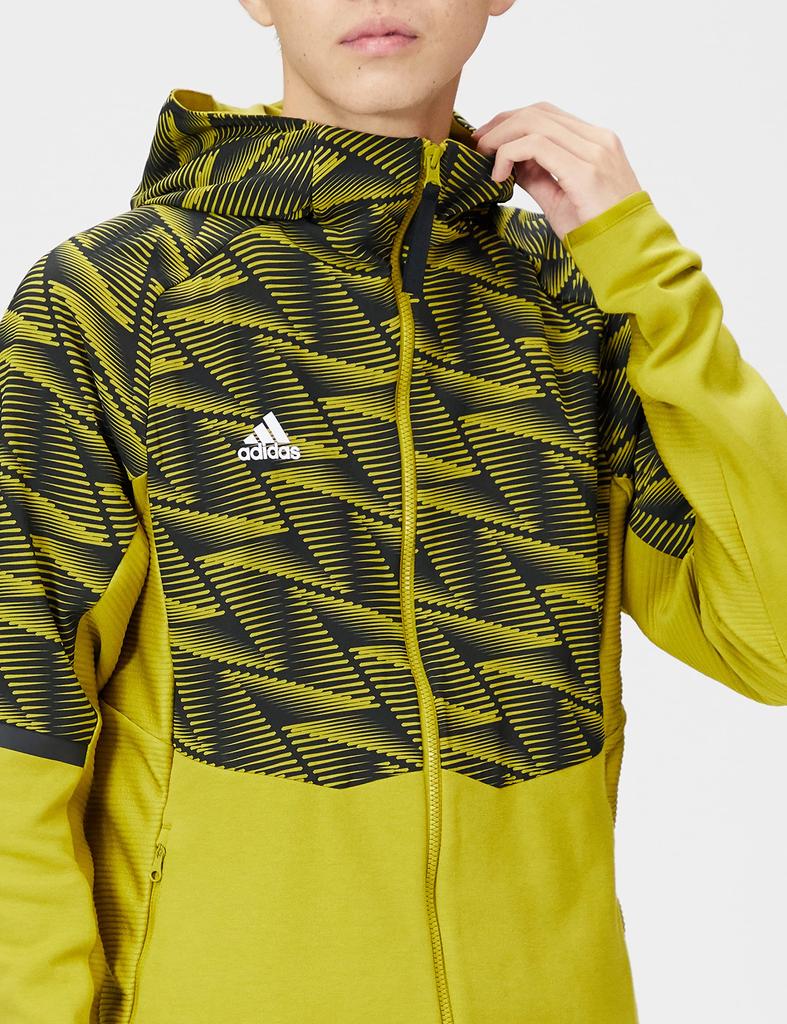 Adidas Design for Gameday Pulse Olive Size S Full-Zip Hoodie, Men's, (HN9511), (QY188)