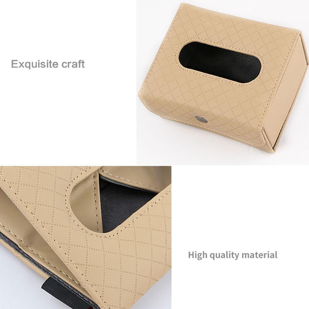 Fixed Car Folding Tissue Box Armrest Box Paper Napkin Box Car Seat Tissue Box Organizer For Car