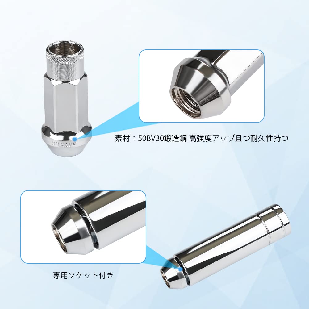 Steel Wheel Nut Tire Nuts Racing Nuts Wheel Lock Nuts M12 X P1.5 Height