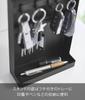 Yamazaki Tower Key Hook W18 X D7 X Concealed Key Model 10341 2-Tier Stand, Black, H24.6cm, Storage, Holder,