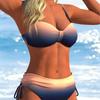 Nuevo Bikini Europeo y Americano Dividido para Mujer Sexy Chicas Calientes Conjunto de Dos Piezas Tirantes Espalda Descubierta Delgado, Bañador