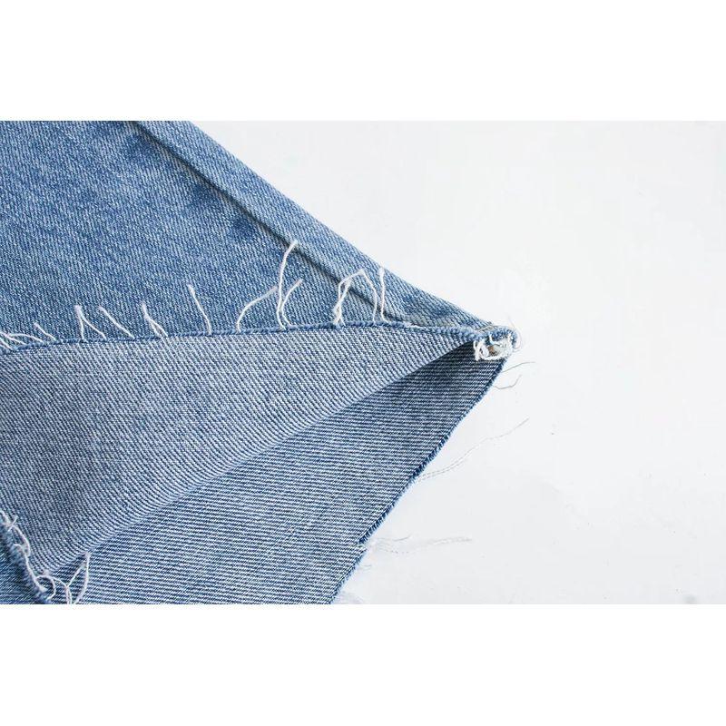 Kaslead New Arrival Fashion Wind High Waist Pants Broken Copper