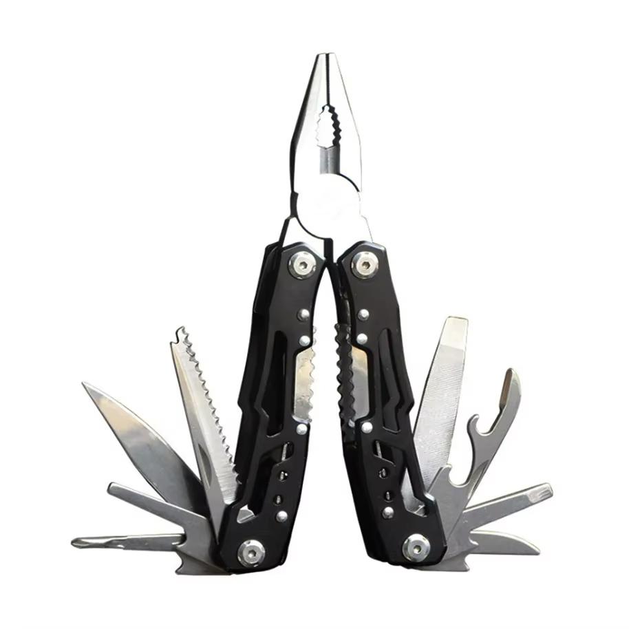 14 In 1 Multifunctional Outdoor Folding Pliers Convenient Wilderness Survival Tool Suitable for Outdoor Survival Camping Hunting