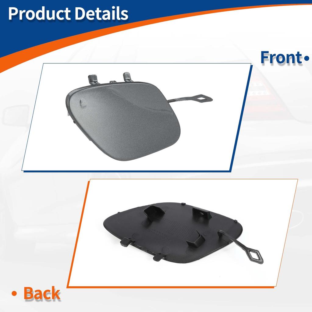 ACROPIX Front Right Car Bumper Toe Hook Covers for Mercedes and Benz W205 C300 Selenite Gray Part Number A2058856402 Coupe, S295, C205, (2019-2023) -