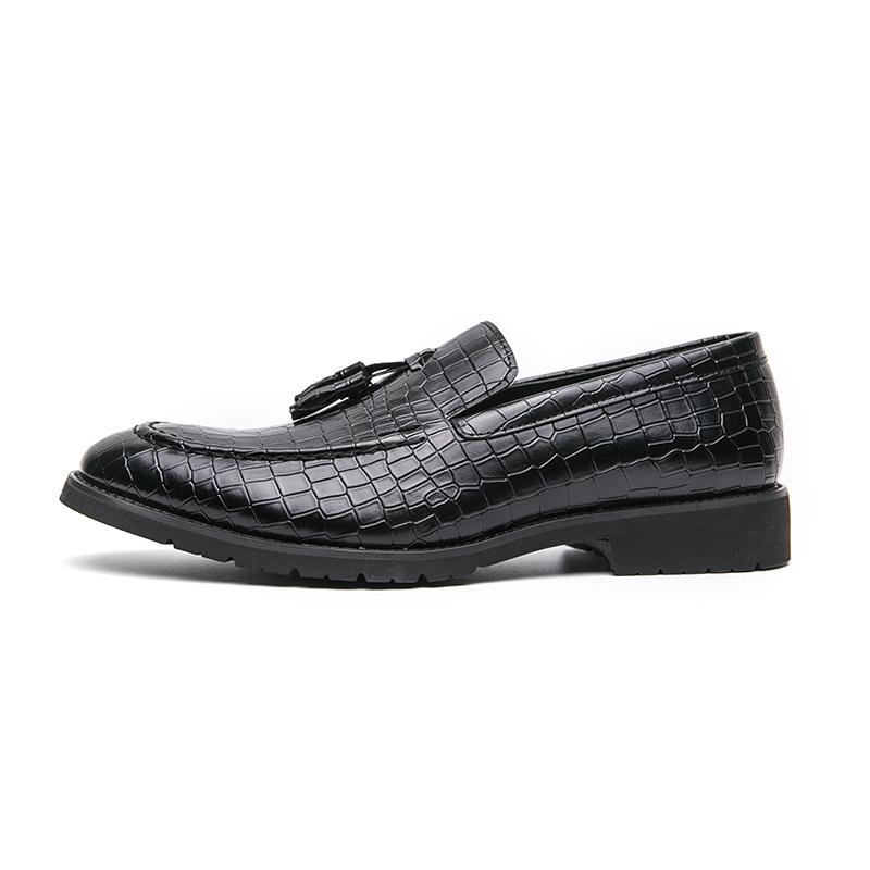 Fashion Leather Shoes Man Casual Loafers Luxury Design Slip on Male Dress Shoes Leisure Style Big Size Good Wear-resistant Sole