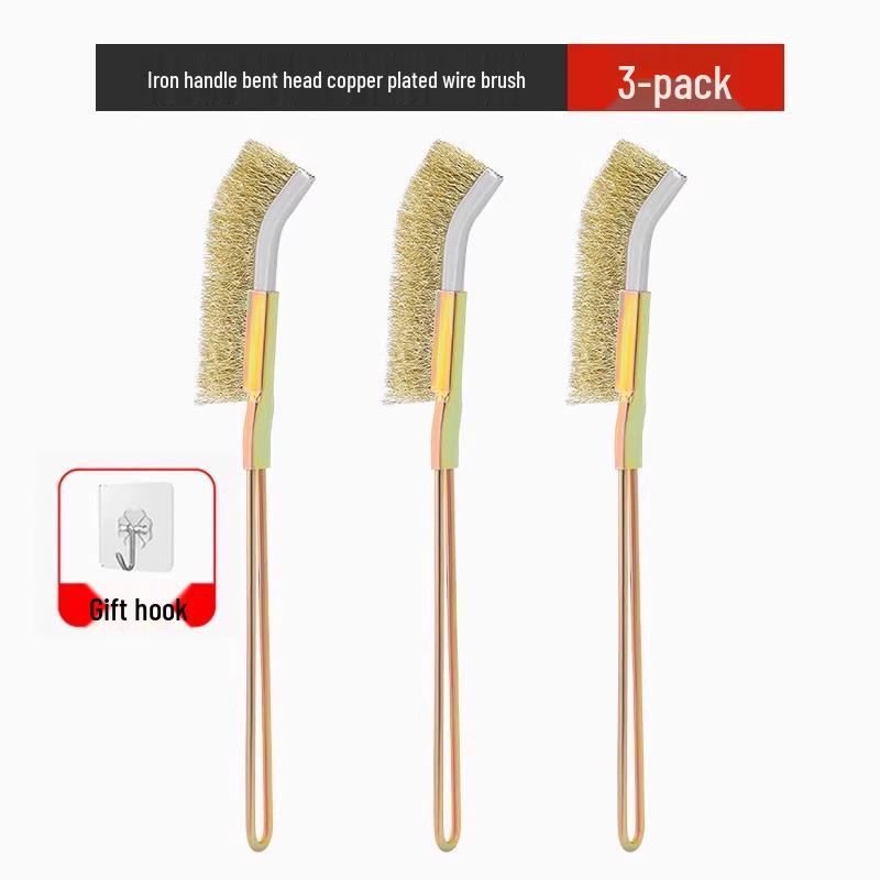 Steel Wire Cleaning Brush with Handle for Grill and Kitchen Rust Removal