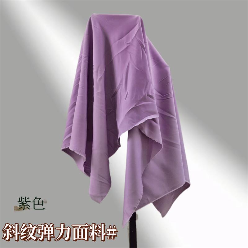 Thickened Micro Elastic Suit Fabric By The Meter for Pants Vest Pleated Skirt Uniform Clothes Sewing Anti Wrinkle Cloth Gray Red