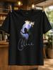 Celine Dion Microphone Portrait With Bold Name Lettering Autograph Detail And Concert Diva Mood Unisex All Tshirt
