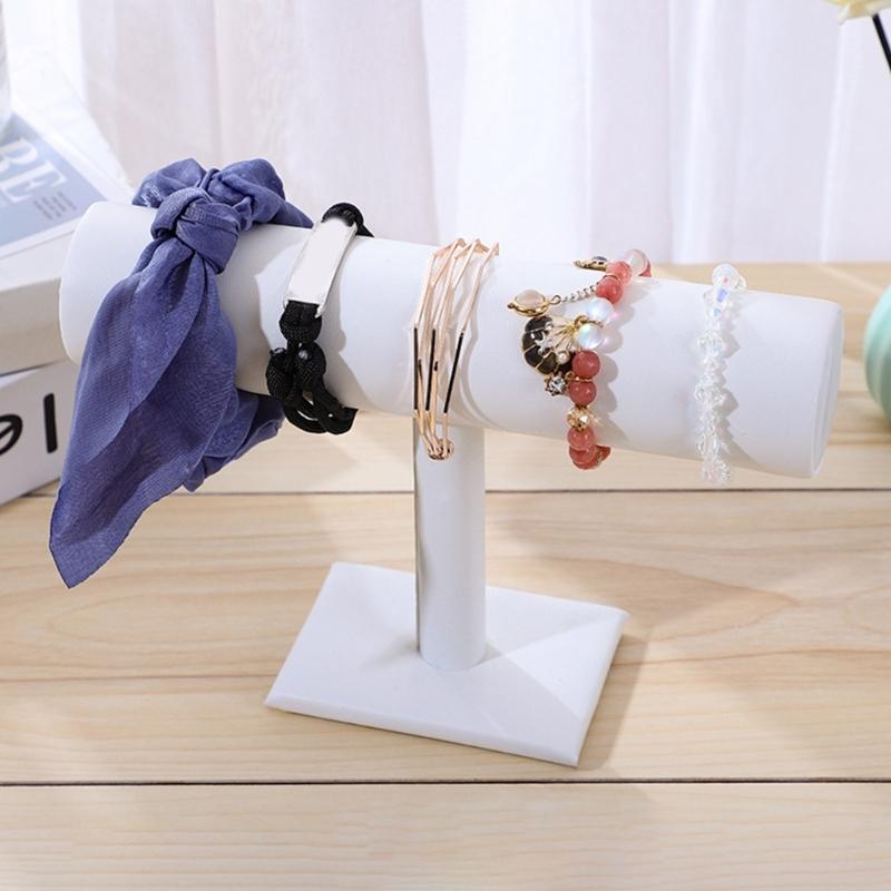 Velvet T-Type Bracelet Watch Jewelry Display Stand Headband Hairpin Headdress Organizer Storage Holder Jewelry Storage
