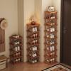 2-9Layer Small Household Shoe Storage Bamboo Simple Shoe Rack Shoe Rack Household Doorstep Storage Rack Tool Corner Organizer