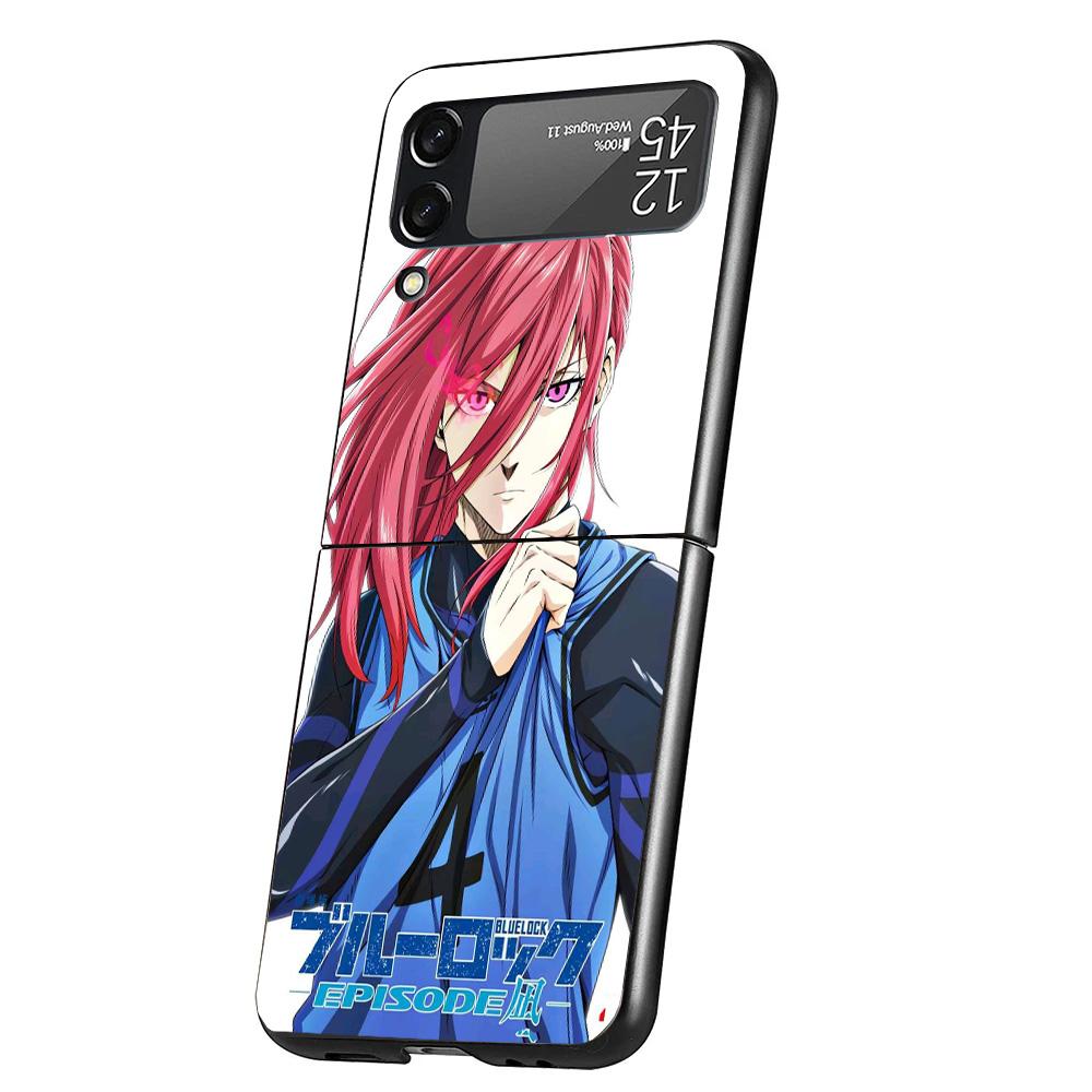 Blue Lock Chigiri Hyoma Cover Phone Case For Samsung Galaxy Z Flip 7 6 5 4 3 5G Flip7 Flip6 Flip5 Flip4 Flip3 Black Fundas Shell
