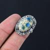 Natural K2 Jasper Gemstone 925 Sterling Silver Stackable Ring Size 7.5 For Women