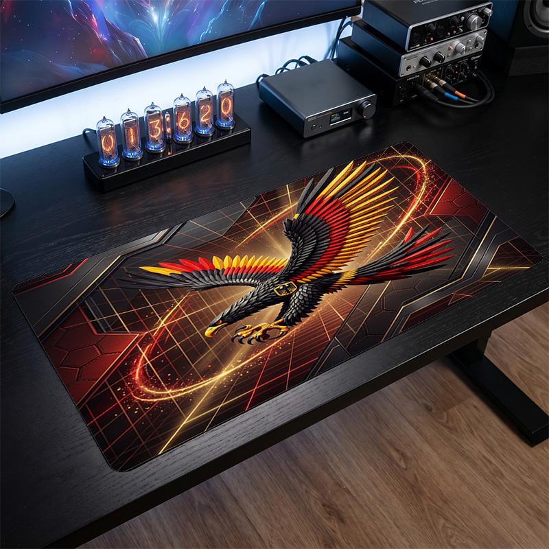 Germany Football Crest Mouse Pad, Extended Non Slip Rubber Desk Mat for Gaming Office Laptop Fan Gift