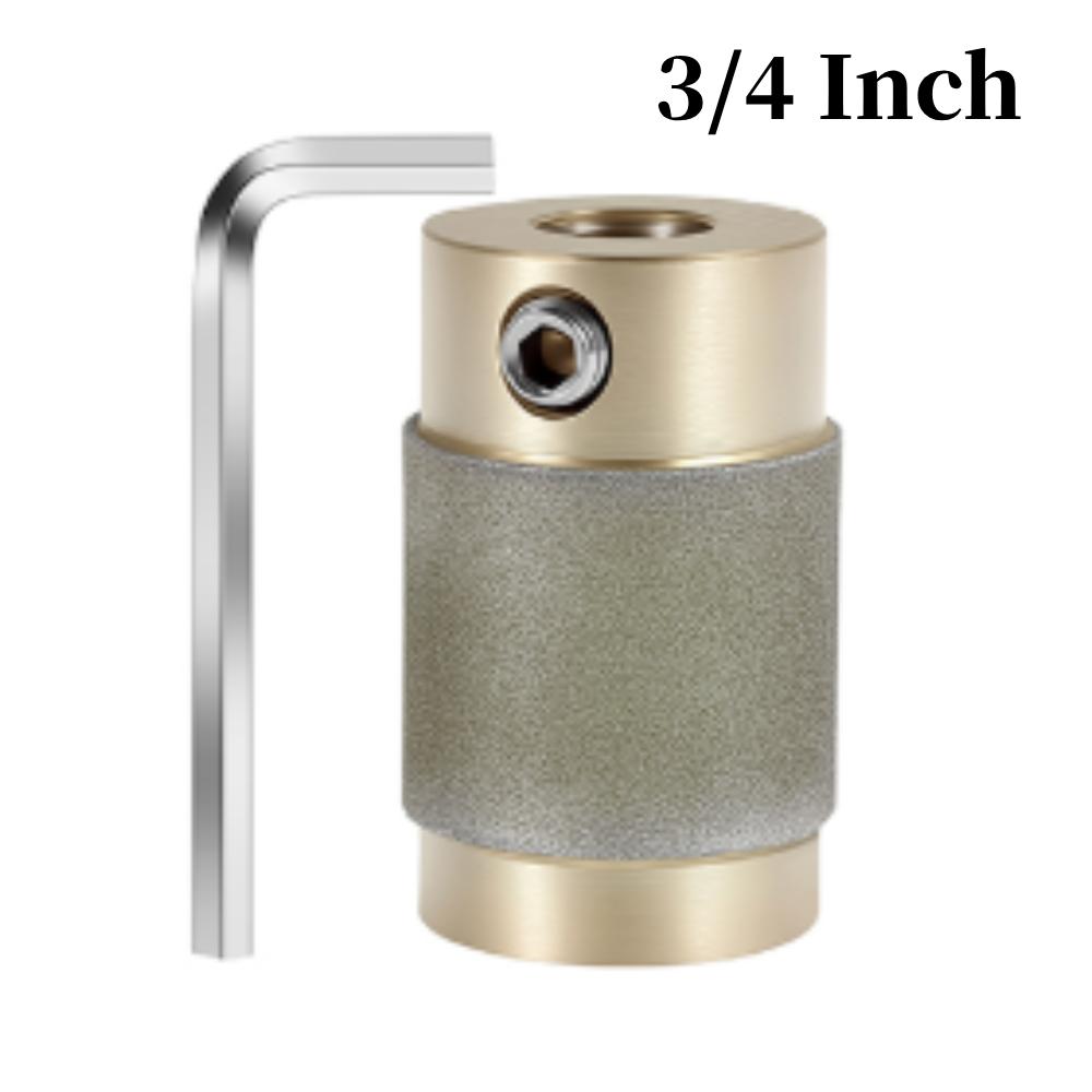 Glass Grinder Bits 1 3/4 1/4 Inch Standard Diamond Grinder Bit Head Tool Set with Hex Wrench Durable Easy To Use Grinding Tools
