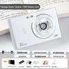 4K Digital Camera with Flip Screen for Selfies, 9600W HD High Pixel Quality