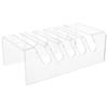 Desktop Cell Phone Holder Acrylic Transparent Stand for Office Desk Phone Display Rack Meeting Room Mobile Organizer Box