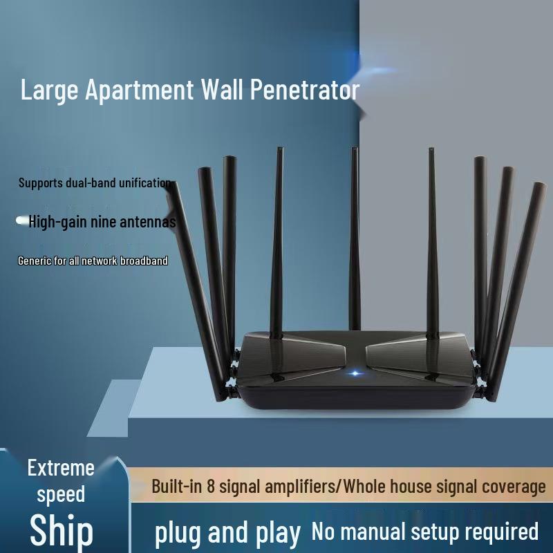 5G Dual-Band Gigabit WiFi Router - High-Speed, Whole-Home Coverage for Students and Small to Medium Apartments
