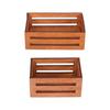 1PC Mini Storage Baskets for Dollhouse Wooden Miniature Organizers for Warehouse Scene for Collectors and Hobbyists